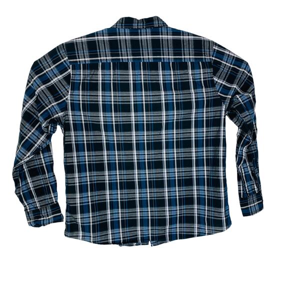 Warehouse One Cotton Long Sleeve Snap Button Shirt Mens XL - Picture 3 of 4